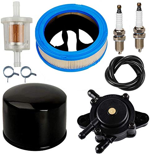 Carkio Filtro de Aire prelimpiador Filtro de Combustible Bomba línea Filtro de Aceite Spark Plug Pinzas de Repuesto para Briggs & Stratton Vanguard V-Twin 12.5-21hp