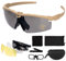 FOCUHUNTER Occhiali da Sole Polarizzati - Anti Fog Occhiali da Sole Sportivi Resistente ai Graffi Occhiali per Uomo, Regolabile, UV400 Protection Occhiali di Sicurezza per Ciclismo, Tiro e Golf (Tan)