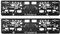 FC Schalke 04 Nummernschildhalter Logo 2er Set Kennzeichenverstärker S04- Plus Lesezeichen I Love Gelsenkirchen