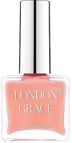 London Grace Nail Polish | Heidi 12ml | Peach Long Lasting Vegan Eco-conscious Varnish | Quick Dry, Chip-Resistant, & No Nasties Formula