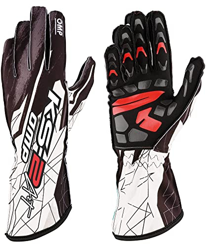 OMP Ks-2 Art Handschuhe schwarz/weiss grösse L