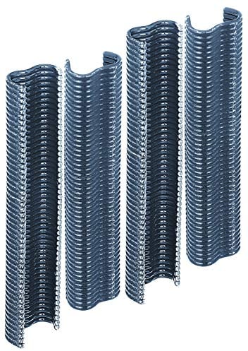 Alberts 531010 Drahtklammer | zinkphosphatiert, schwarz kunststoffbeschichtet | Breite 22 mm | 200er Set