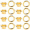 200 Uds 6mm Kit de herramientas de ojales de ojales para zapatos de metal remache de agujero hueco para zapatos de cuero de latón dorado hechos a mano accesorios artesanales