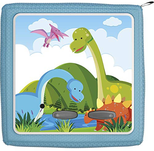 TheSmartGuard Schutzfolie passend für die Toniebox | Folie Sticker | Dinosaurier in bunten Farben