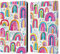 Head Case Designs Offizielle Ninola Bunte Aquarell-Regenbogen Muster 4 Leder-Wallet-Hülle Kompatibel mit Apple iPad Air 2 (2014)
