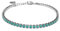 MAISON GIOIELLI FIRENZE - OHANA Bracciale Tennis in Metallo Placcato Oro e Zirconi Colorati, Bracciale Opali, Chiusura Moschettone Ipoallergenico Antigraffio e Waterproof (oro rosa, turchese)