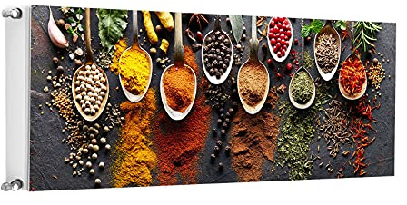 TMK ArtDeko Magnet Heizkörperabdeckung Innovative Lösung Selbsthaftend 140x60 Heizkörperabdeckung, Heizkörperverkleidung, Gewürze