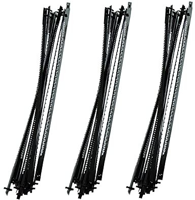 FOXBC 3-Inch Scroll Saw Blades Pin End for Dremel Moto-Saw Moto-Shop, Sears Craftsman Delta 15 Hobby, Emco Lux Hobby Saw - 36 Pack