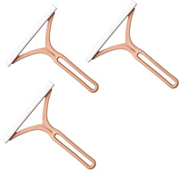 TRIUMPHANT Fusselentferner 3PCS für Kleidung Manueller Fuzz Shaver Wiederverwendbarer Doppelseitiger Fusselentferner Reisenbürste zum Entfernen von Fusseln Tierhaaren Staub in Kleidung und Möbeln