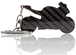 BlackStuff Carbon Karbonfaser Schlüsselanhänger Kompatibel mit Mottorad YZF-R6 2017 BM-016