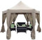 Garden Classics WEATHER RESISTANT POP UP HEXAGONAL FOLDING GARDEN PARTY HOTTUB GAZEBO 3.6M X 3M WITH NET CURTAIN SIDES