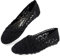MACHSWON Women's Casual Pointed Toe Ballet Pumps Cut Out Slip On Ballerina Lace Flats Shoes (Black, Size 7)