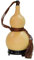 NP Gourde séchée avec couvercle creux en calebasse pour décoration de table, décoration d'intérieur, cadeau de Noël (capacité : 500 ml)