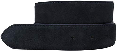 BELTINGER Gürtel aus Veloursleder ohne Schnalle 3,5 cm | Velour-Ledergürtel für Damen Herren 35mm | Wildleder-Gürtel