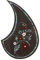 Vaguelly Universal Folk Acoustic Gitarre Pickguard Teardrop Form Selbstkleber Gitarren- Pickguard Aufkleber