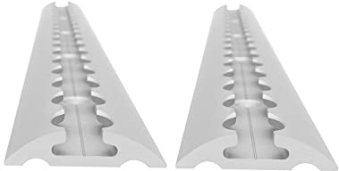 lasiprofi Airlineschiene halbrund, gebohrt, 50 x 11,5 mm, 1.000 mm, 2er Set | Zurrschiene | 100 cm | kompatibel mit Fittingen | Silber eloxiert | für Transporter, Wohnwagen, Sprinter | 1 m