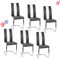 Lot de 6 Chaises Salle à Manger Chaise de Cuisine avec avec Assise et Dossier en PU, Pieds en Métal, Chaise Modern pour Salle à Manger, Salon, Cuisine, Bureau