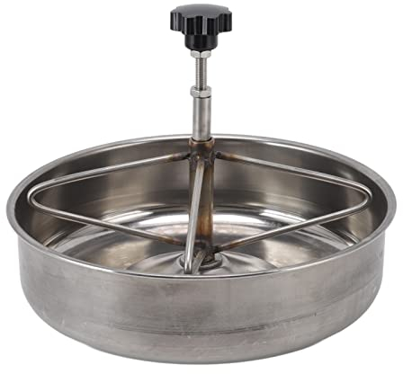 Edelstahl Ferkel Futtertrog Platte Schwein Futtertrog Nutztier Geflügel Vieh Fütterung Werkzeug für Ferkel Rinder(Large)