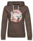 Superdry Damen Vintage Logo Narrative Hoodie Vintage Schwarz Meliert 38