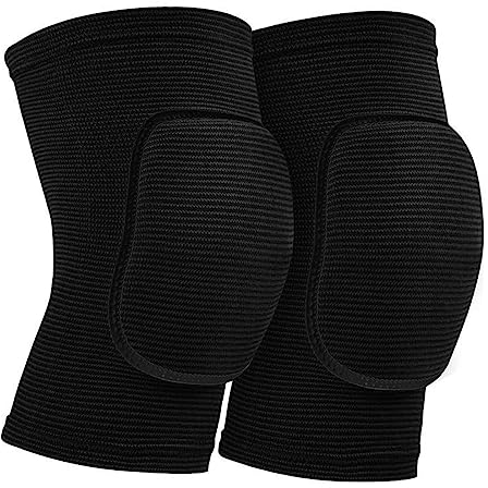 WJIAEER Paquete de 2 Rodilleras de Baile, Juego de Rodilleras Deportivas, Rodilleras elásticas Transpirables, Rodilleras de Baile para niños y Adultos para Correr, Deportes, Yoga