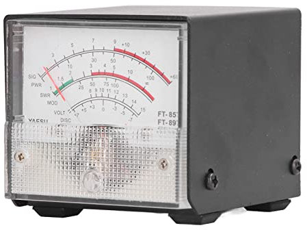 SWR Meter, SWR Power Meter Pointer Type Detector with Voltage Display for Amateur Radio, Oscilloscopes