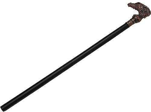 Artibetter König Zepter Drachenkopf Königszepter Kinder Halloween Zauberstab Königsstab Stab Karneval Gehstock Erwachsene Teufel Zauberer Cosplay Fasching Party Gothic Kostüm Zubehör