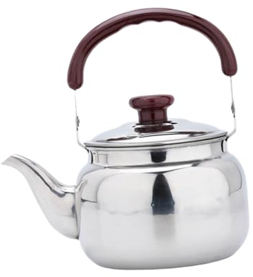BESTonZON Sifflet Bouilloire Théières Pour Cuisinière Bouilloire à Thé Jaune Cuisinière Qui Siffle Bouilloires à Thé De Camping Réchaud Distributeur Acier Inoxydable Faire Du Thé Classique