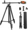 Phone Tripod, Arsoer 67 Adjustable Height Tripod with Horizontal Column and Removable Clip Mount for Overhead Shot, 360° Rotation Tripod Stand with Wireless Remote/Carry Bag for Camera/iPhone Asr-604