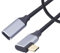 RIIEYOCA 90 Degree 3.1 Gen2 USB C Male to USB C Female Extension Cable, 100W Fast Charging, 5A Current, 10Gbps Fast Transmission, 4K HD Transmission, Fully Compatible with Type C Devices. (0.5M)