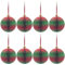 KI Store 8cm Papier rot Grun Weihnachtskugeln Papierkugeln christbaumkugeln Ostern Feier Party Deko Geburtstag Kinder fur Weihnachtsbaumschmuck,Christbaumschmuck Osterdeko Babyparty