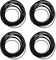 Alnicov 4er-Pack Dichtungsringe für die Uhrenrückseite, wasserdichte Ringdichtungen, elastischer O-Ring aus Gummi, schwarz, Zubehör zur Uhrenreparatur