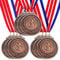 Santme 9 Stück Metall Medaillen, Bronze Medaillen Auszeichnung Gewinner Medaillen für Kinder Sieger Wettbewerbe Party Dekorationen Olympischer Stil mit Halsbändern