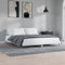 CIADAZ Bettgestell Hochglanz-Weiß 180x200 cm Holzwerkstoff, Bett, Bed Frame, Familienbett, Bettrahmen, Bett Gestell, Bett Rahmengestell, Schlafzimmer Bett - 832223