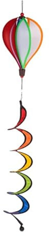 Windspiel 3D Ballon 90 cm lang aus Metall und Nylon Gartendeko