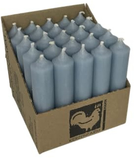 Luterna Stabkerze 100/22 mm 25 Stück (taubenblau)