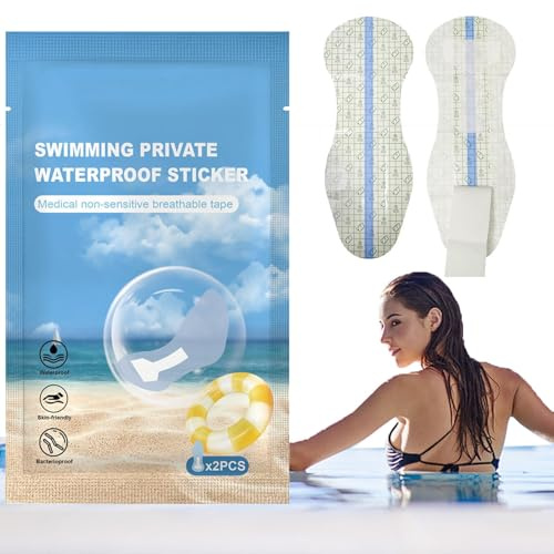 Badehygienebezüge - tragbarer Schwimmaufkleber | 16 cm x 42 cm wasserdichter hygienischer PU-Futter für Badeanzüge, Hygienebezüge für Frauen, Slipeinlagen für Frauen, Mädchen und