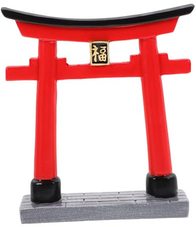 BESPORTBLE Japanisches Torii-Tor: Aquarium-Torii-Ornament, Feengarten-Kunstharz-Torstatue, Fischtank-Dekoration, DIY-Mikrolandschaftsdekoration