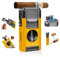 CIGAROL Feuerzeug, 5 in 1 Sturmfeuerzeug, 2 Jet Flamme Zigarrenfeuerzeug mit Zigarrenschneider V - Enthält kein Gas, Tolle Geschenke für Männer (Gelb)