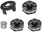 3 Stück Fadenspule Ersatzspule für Makita Rasenmäher Spule für Makita 196146-9 Spulenabdeckung 195858-1 Feder 231352-0 (3 Spulen + 1 Spulenabdeckung + 1 Feder)