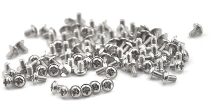 Generisch 100Pcs M3 Screw M3X5 5mm PC Case Hard Drive Precision 6/32 Hex Screws for Computer Floppy DVD ROM Motherboard