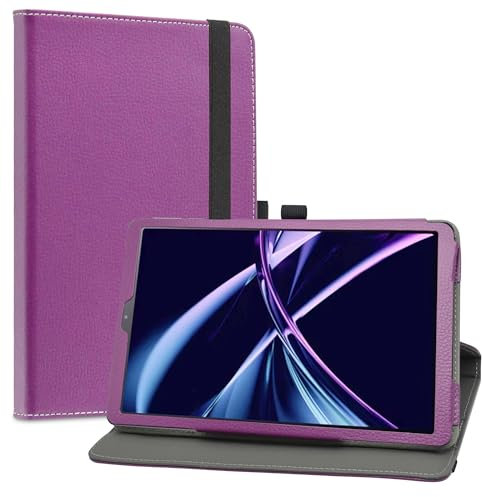 LiuShan Rotary Funda para Acer Iconia Tab A10 Tablet, Folio Soporte PU Cuero con Funda Caso para Acer Iconia Tab A10 (A10-21) Tablet de 10 Pulgadas,Purple