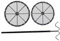 KICHOUSE Cesta de frutas de 2 capas fruteros de 2 niveles canasta de frutas colgante cesta de frutas de encimera cesta organizadora de frutas cesta de alambre de metal planchar Negro
