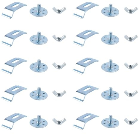 Orivin 10 pezzi/set staffe di montaggio per lavello, clip per lavello sottotop, kit di montaggio, clip di fissaggio per ferramenta di riparazione e installazione