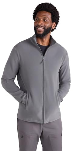 Mountain Warehouse Raso Mens Full Zip Fleece Dark Grey XXL
