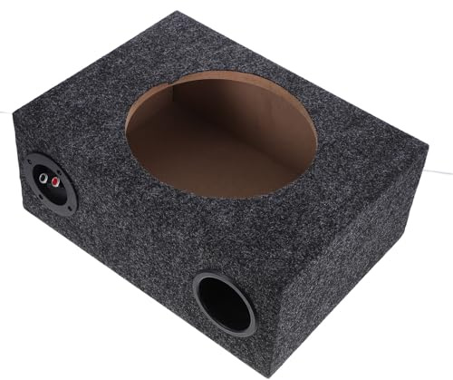 HEANUJJ Box per Subwoofer Auto 10 Pollici in Legno e Abs Compatibile, Design Sottile per Integrazione e Miglioramento Audio Veicoli