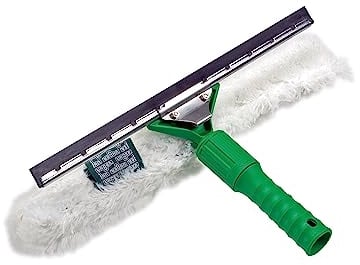 Unger VP450 VisaVersa Fensterwischer mit Soft Gummi, Grün/Weiß, 45cm Größe