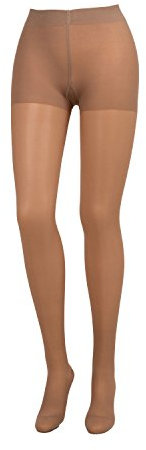 COMPRESSANA Calypso 70 den - Feinstrick Stützstrumpfhose - weich, luftig und transparent (appearance 20 den) - mittlere Stützwirkung mit 12-14 mmHg Kompression (Stütz-Klasse 2) - Größe III - Farbe perle - 1 Stück