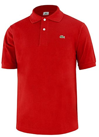 Lacoste L1212 Camisa Polo, Rojo, S Hombre