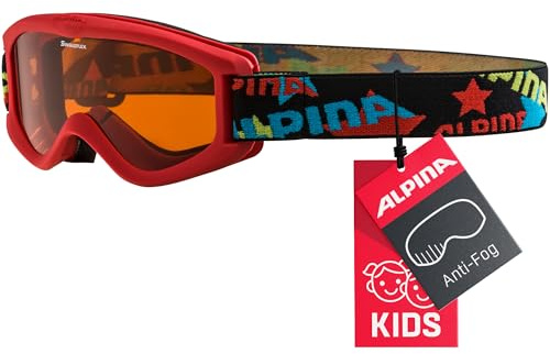 ALPINA Kinder Carvy 2.0 CARVY 2.0 Skibrille, carvy 2.0 red matt, One Size
