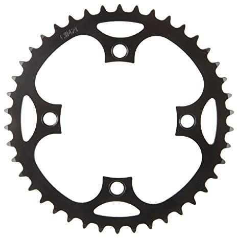 M-Wave Unisex-Adult PD-R4-S E-Bike Kettenblatt, für 1/2 x 3/32 & 11/128 Ketten, für Brose, Bosch, Shimano…, Lochkreis 104 mm, Schwarz, 20 x 20 x 1 cm